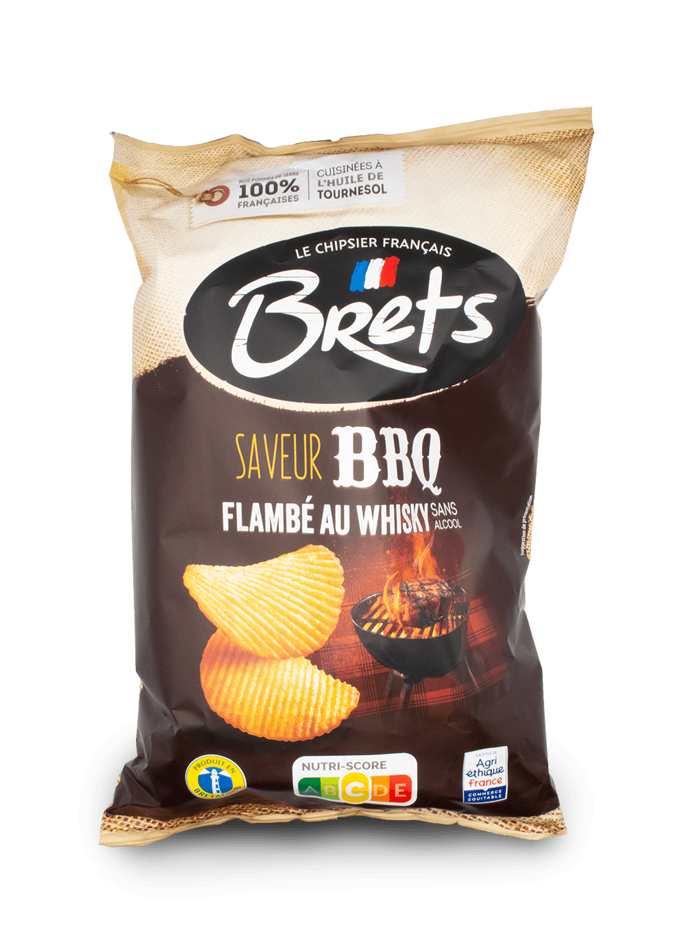 Bret's Whiskey Barbecue Chips 125g