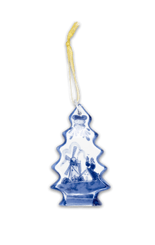 Christmas Ornament - Delft Tree