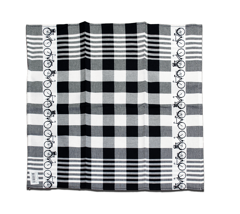 DDDDD Bicycle Black Tea Towel