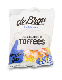 De Bron Sugar Free Fruit Toffees 80g