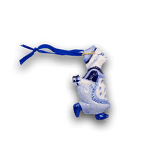 Delft Blue - Girl with Present Ornament