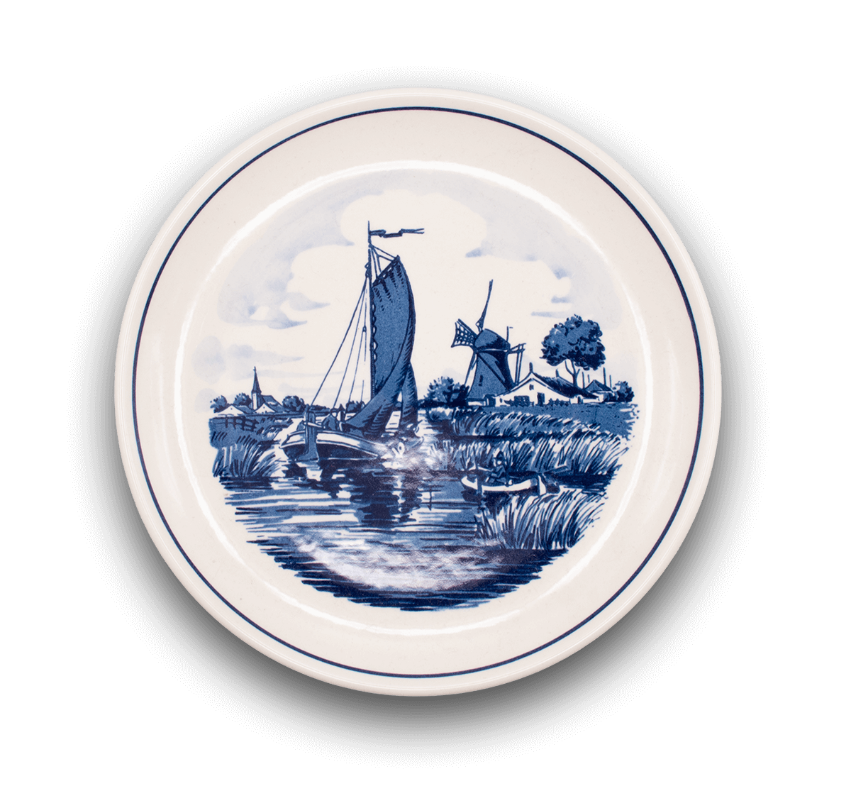 Delft Blue - Plate - Boat