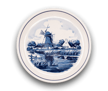 Delft Blue - Plate - Windmill