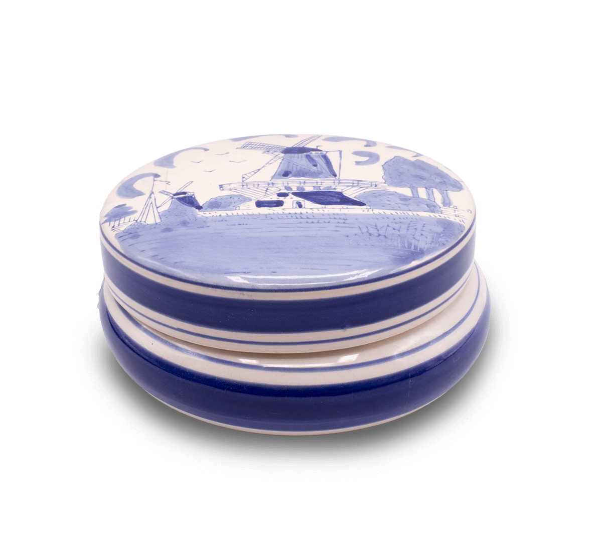Delft Blue - Round Trinket Box