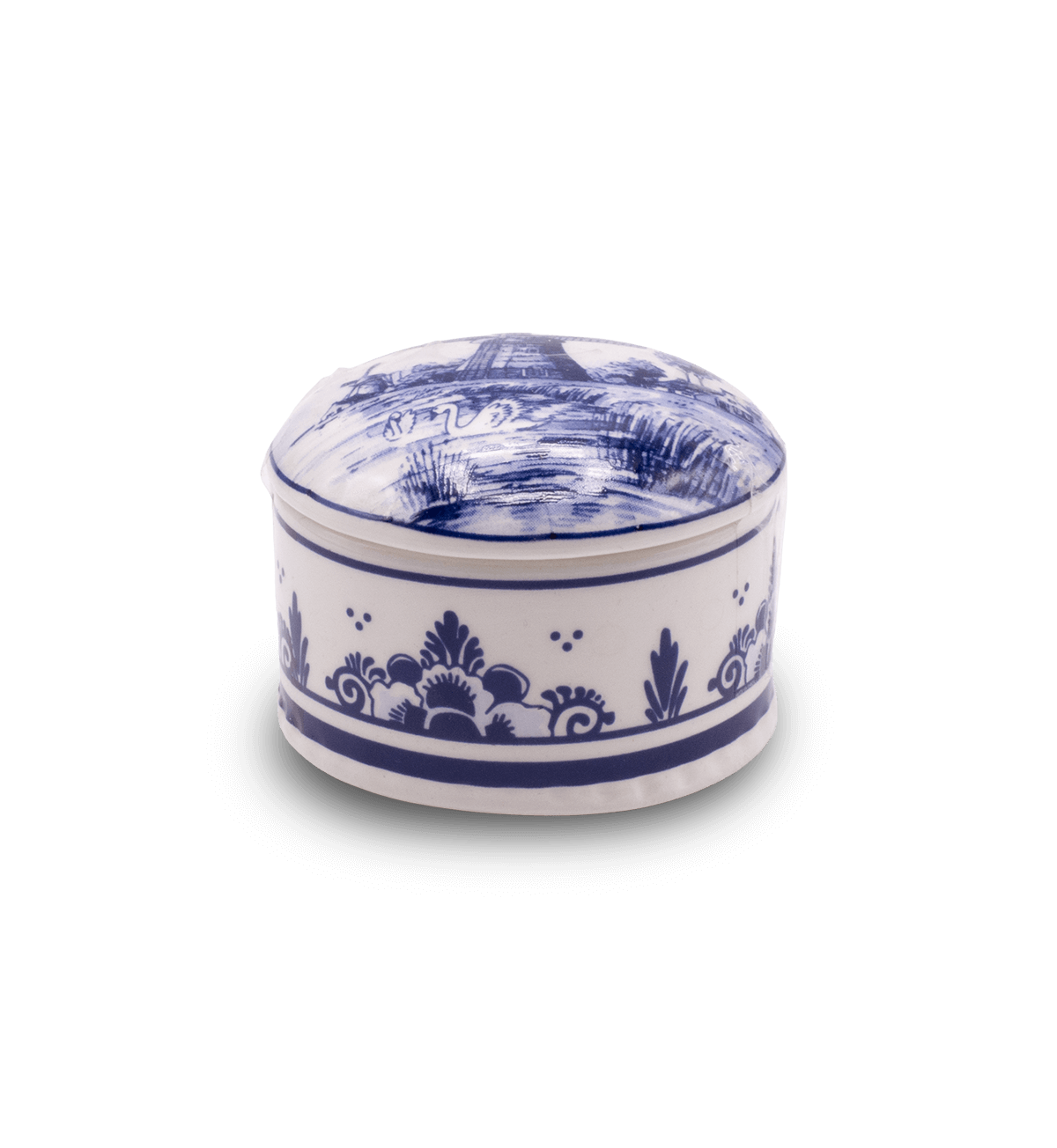 Delft Blue - Windmill Trinket Box Small
