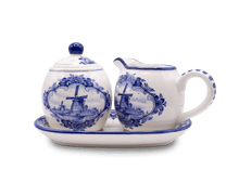 Delft Blue - Cream & Sugar Set - Windmill