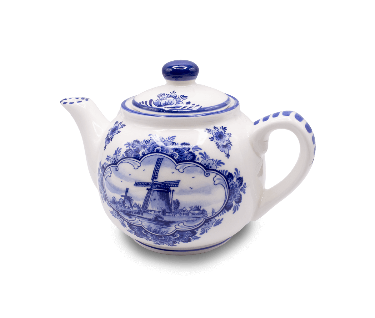 Delft Blue - Teapot - Windmill