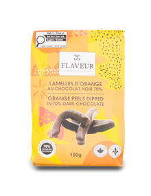 Flaveur Chocolate Dipped Orange Peels 100g