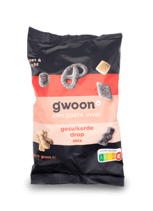 Gwoon Sugared Drop Mix Liquorice 400g