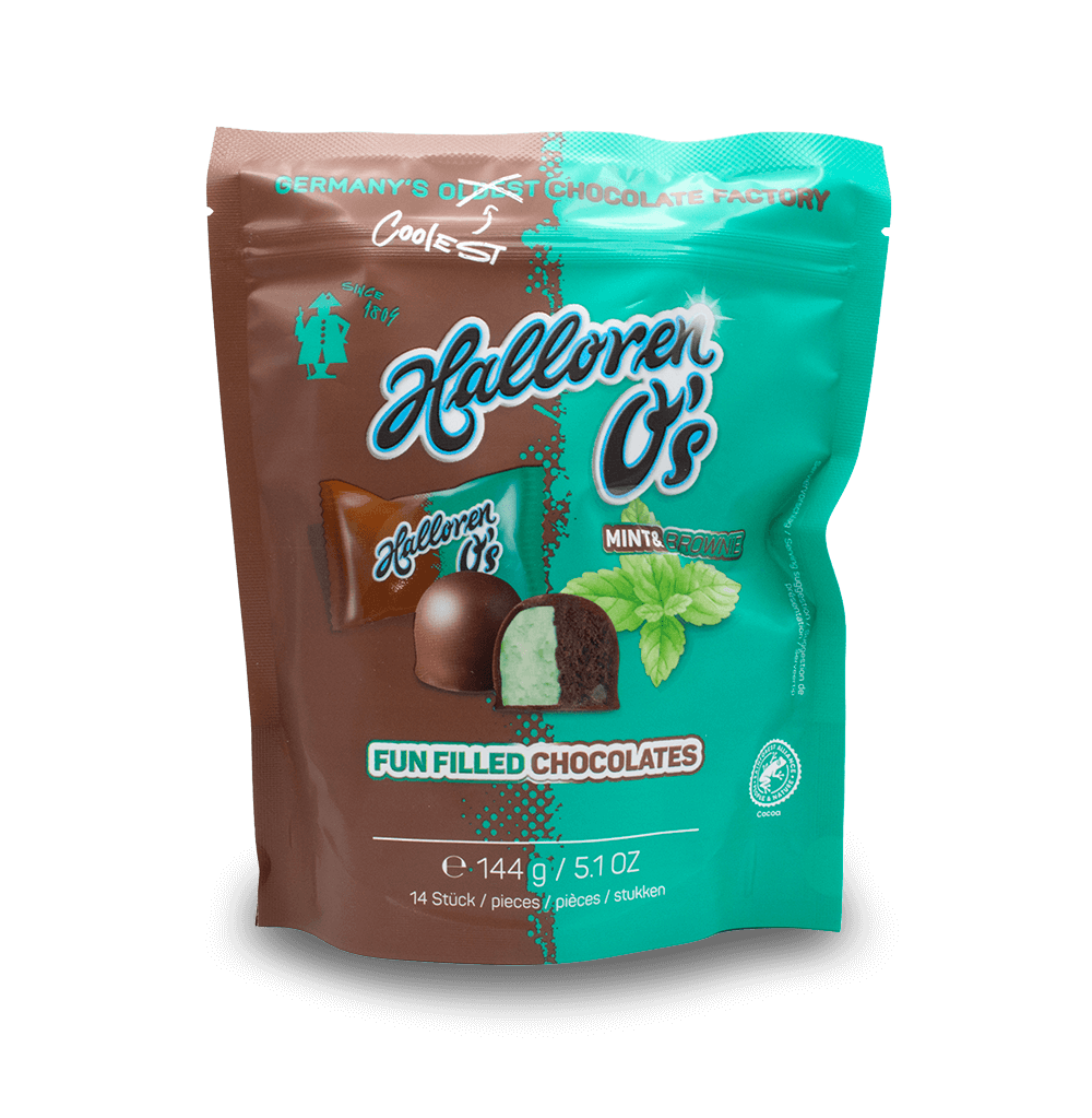 Halloren Chocolate O's - Mint Brownie 114g