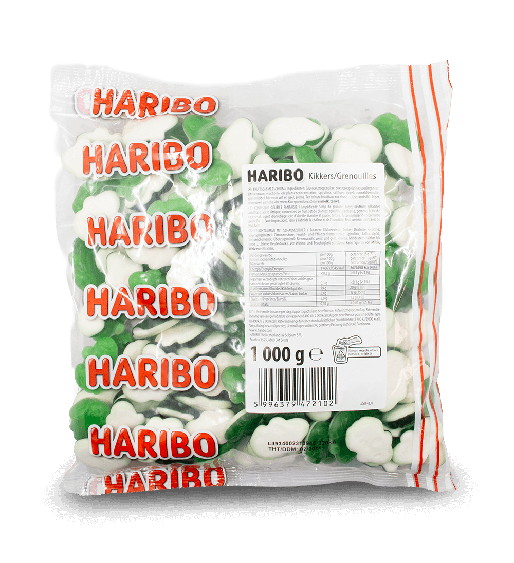 Haribo Gummy Frogs 1kg