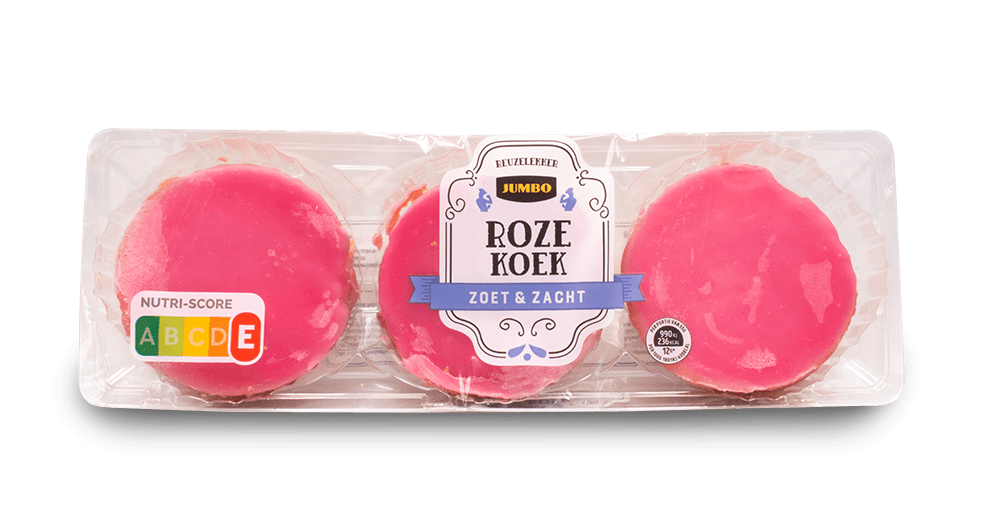 Jumbo Roze Koek 330g