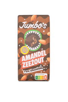 Jumbo's Tony's Chocolate - Dark Almond Sea Salt 140g