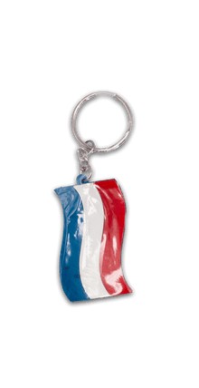 Keychain - Rubberized Netherlands Flag