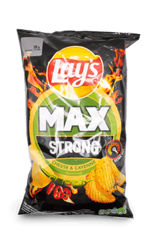 Lays Max Strong Cheese & Cayenne Potato Chips 120g