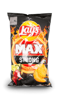 Lays Max Strong Chilli & Lime Potato Chips 120g
