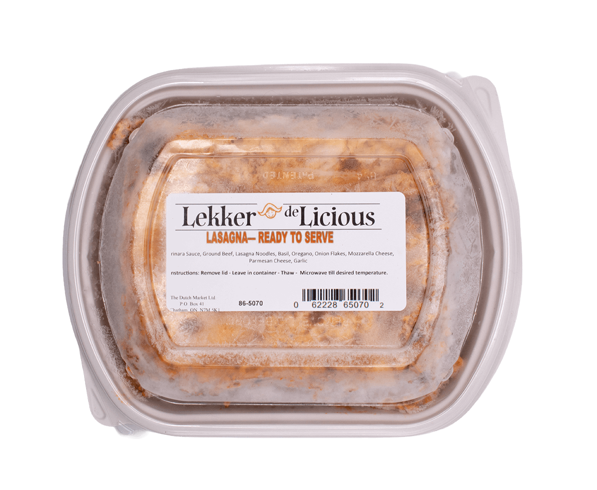 Lekker deLicious Frozen Meal - Lasagna