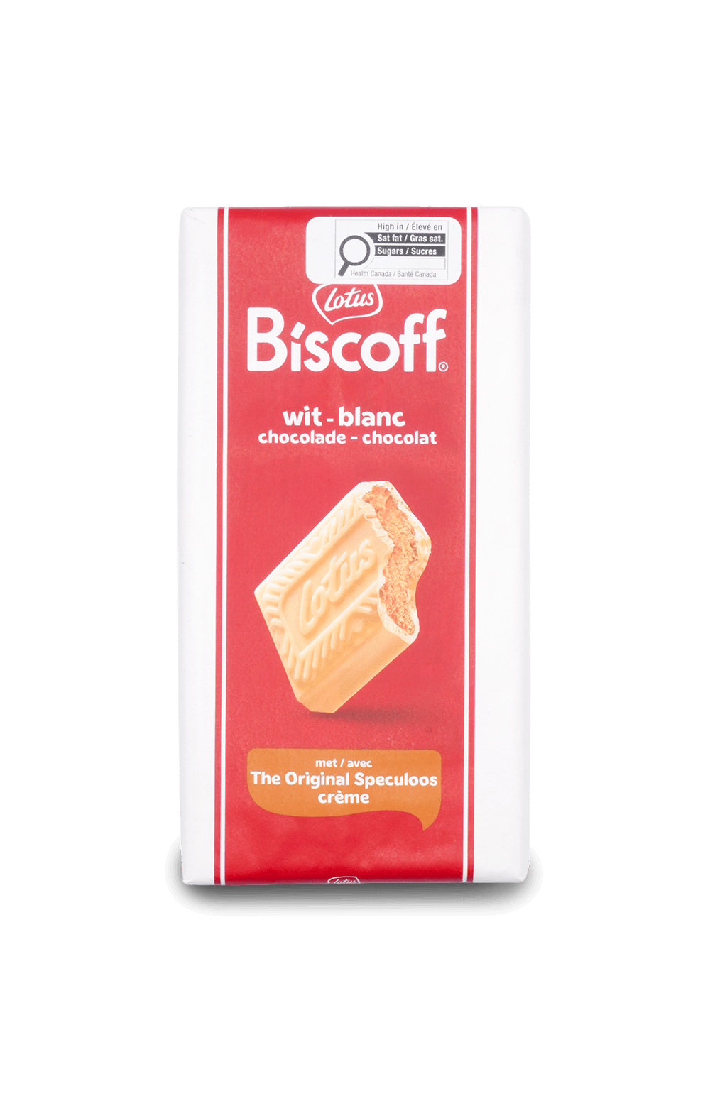 Lotus White Chocolate Bar With Speculoos Cream Filling 180g