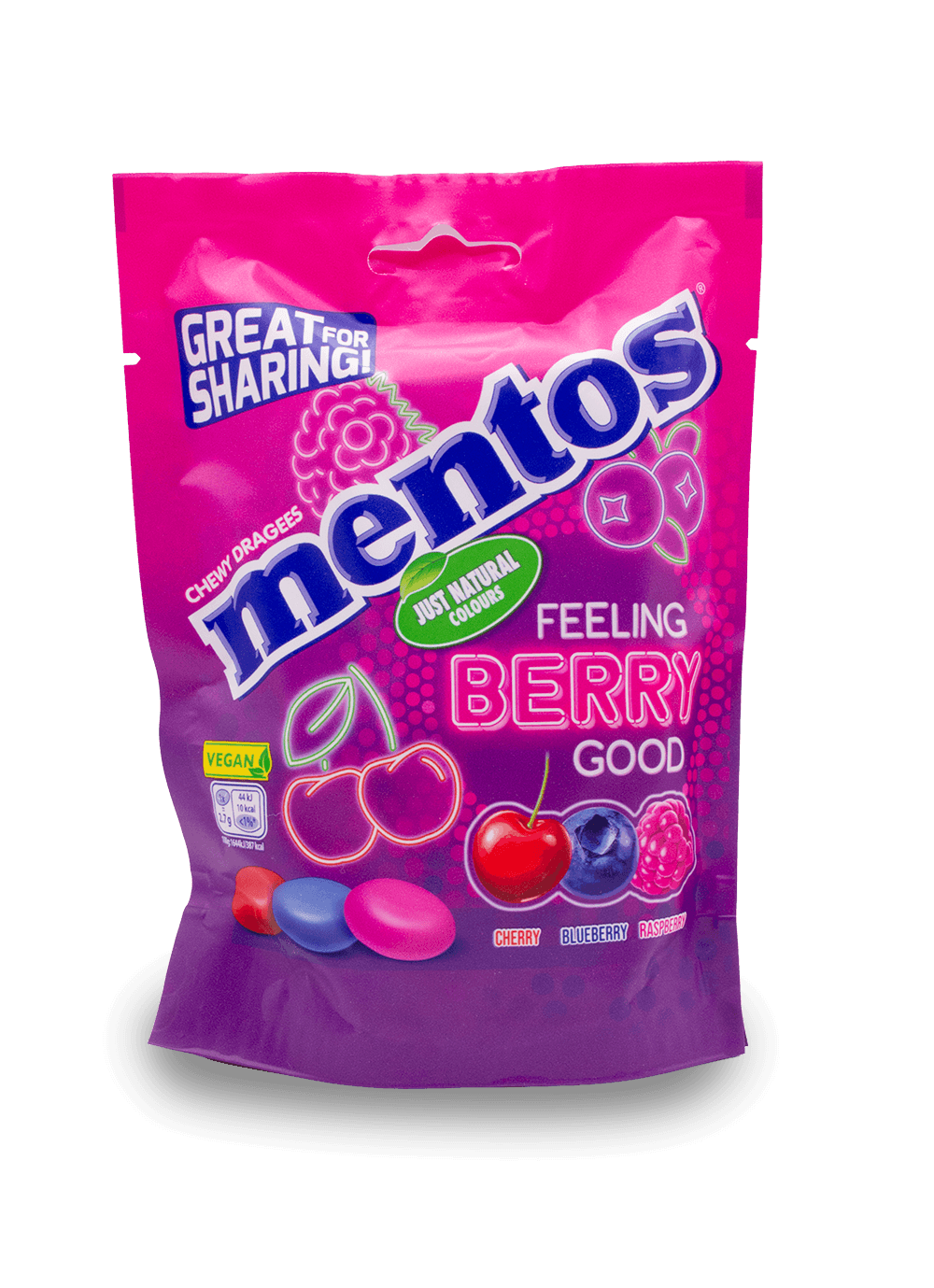 Mentos Berry Mix Pouch 140g