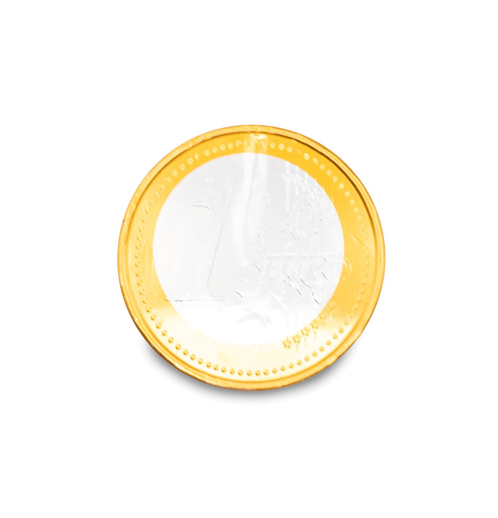 Neutraal Chocolate Euro Coin 50g