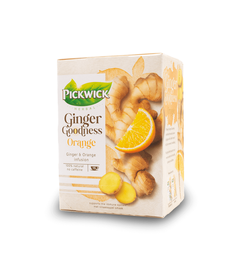 Pickwick Ginger Goodness Orange Tea 15pk