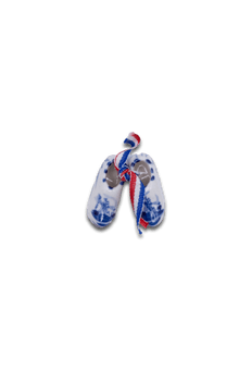 Porcelain Clog Pair - Baby Delft