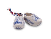 Porcelain Clogs Pair - White Holland