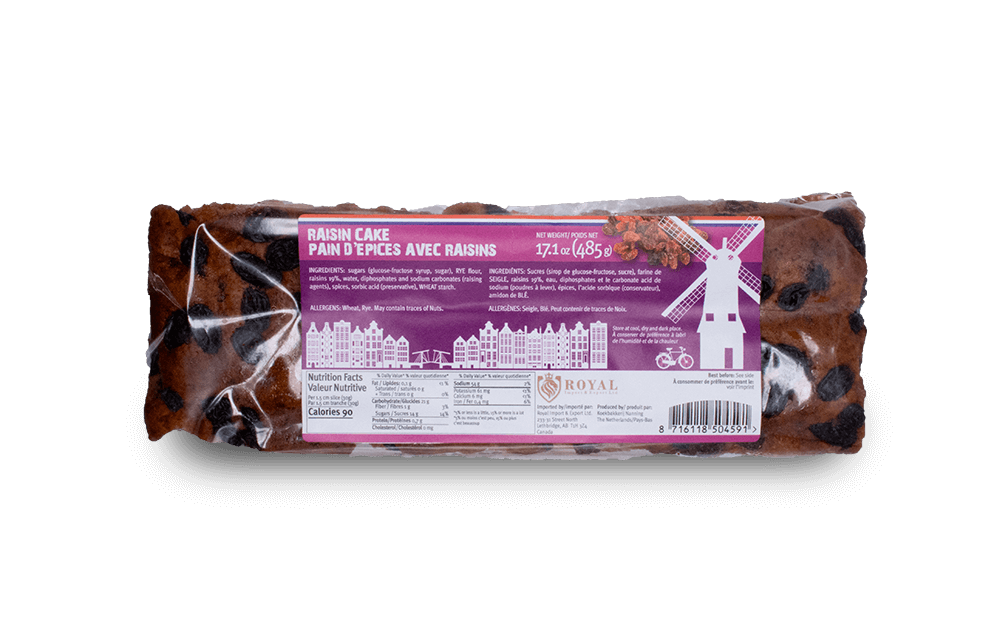 Royal Imports Raisin Cake 485g