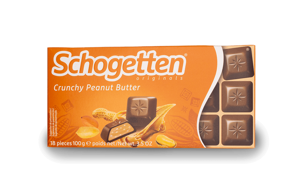 Schogetten Chocolate - Crunchy Peanut Butter 100g