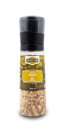 Social Club Garlic Salt Grinder 210g