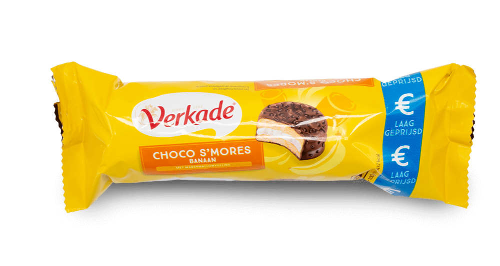 Verkade Choco S'more Banana Cookies 66g