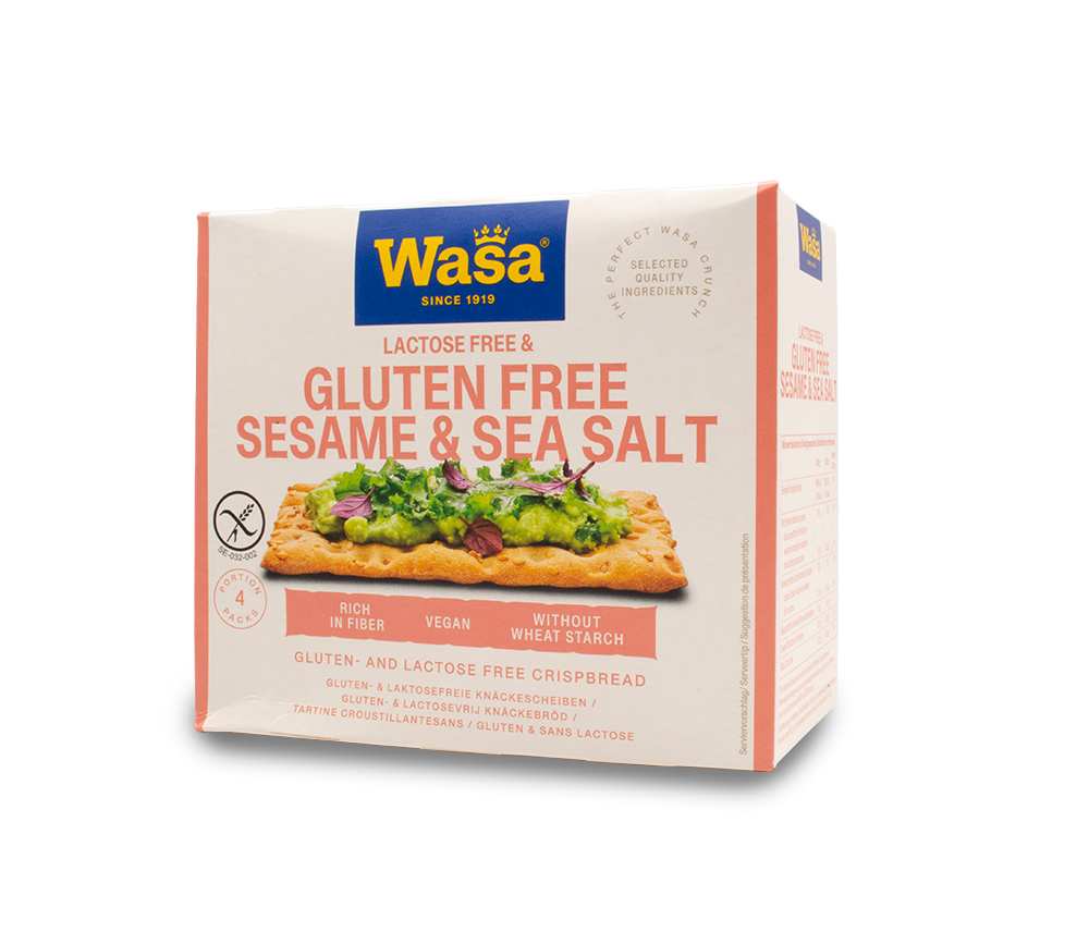 Wasa Gluten Free Lactose Free Sesame Seasalt Crackers 240g