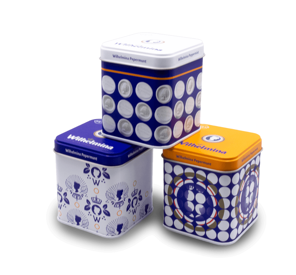 Wilhelmina Peppermints Colour Tin 100g