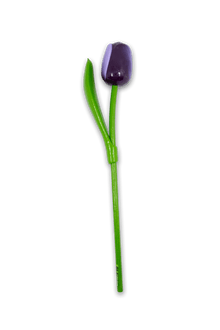 Wooden Tulip Purple/White