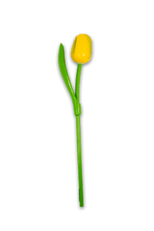 Wooden Tulip Yellow/Green