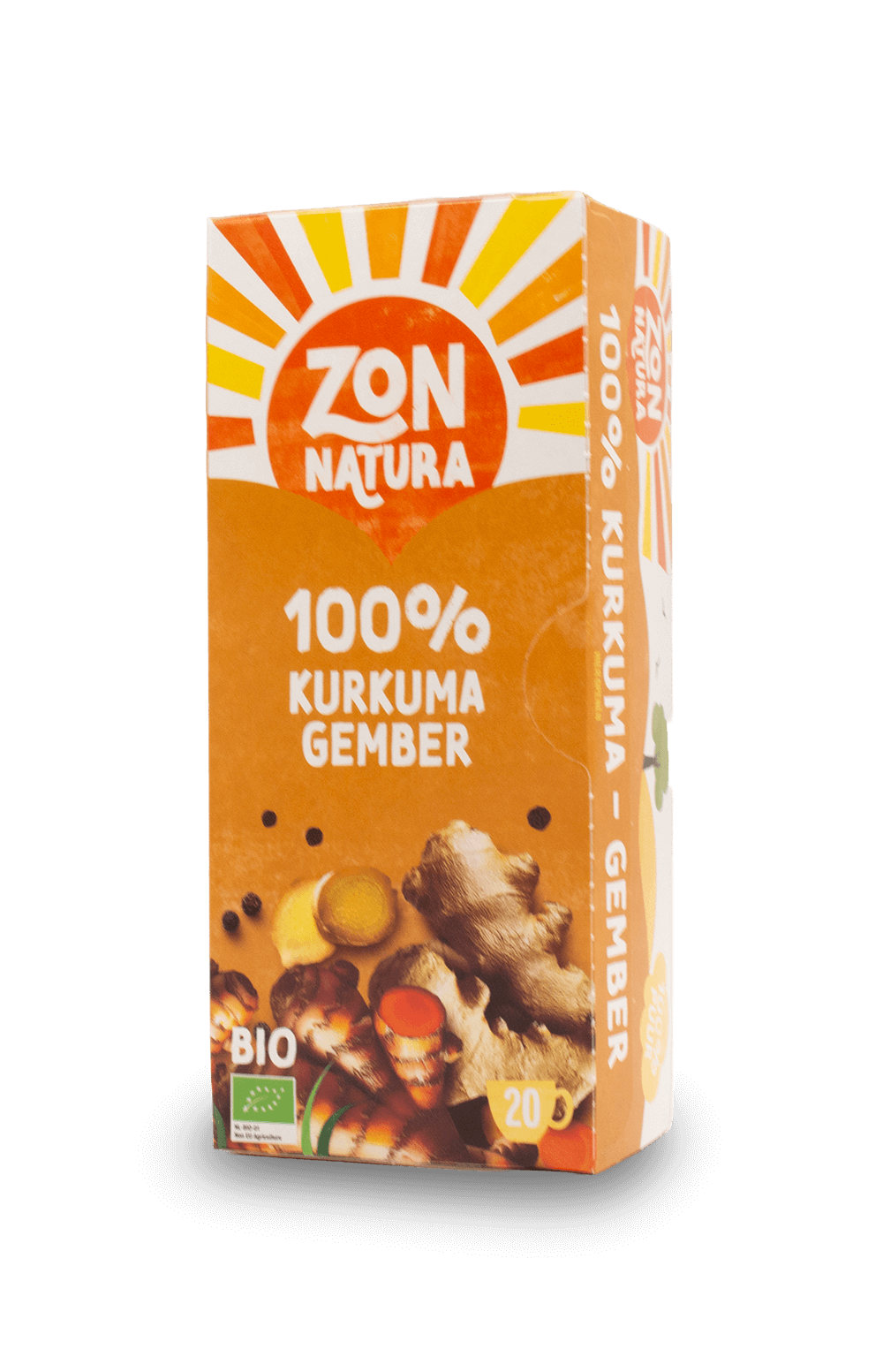 Zonnatura Kurkuma (Turmeric) Ginger Tea 20pk