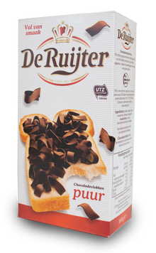 De Ruijter Chocolate Flakes (Vlokken) - Dark 300g