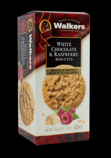 Walkers White Chocolate & Raspberry Biscuits 150g