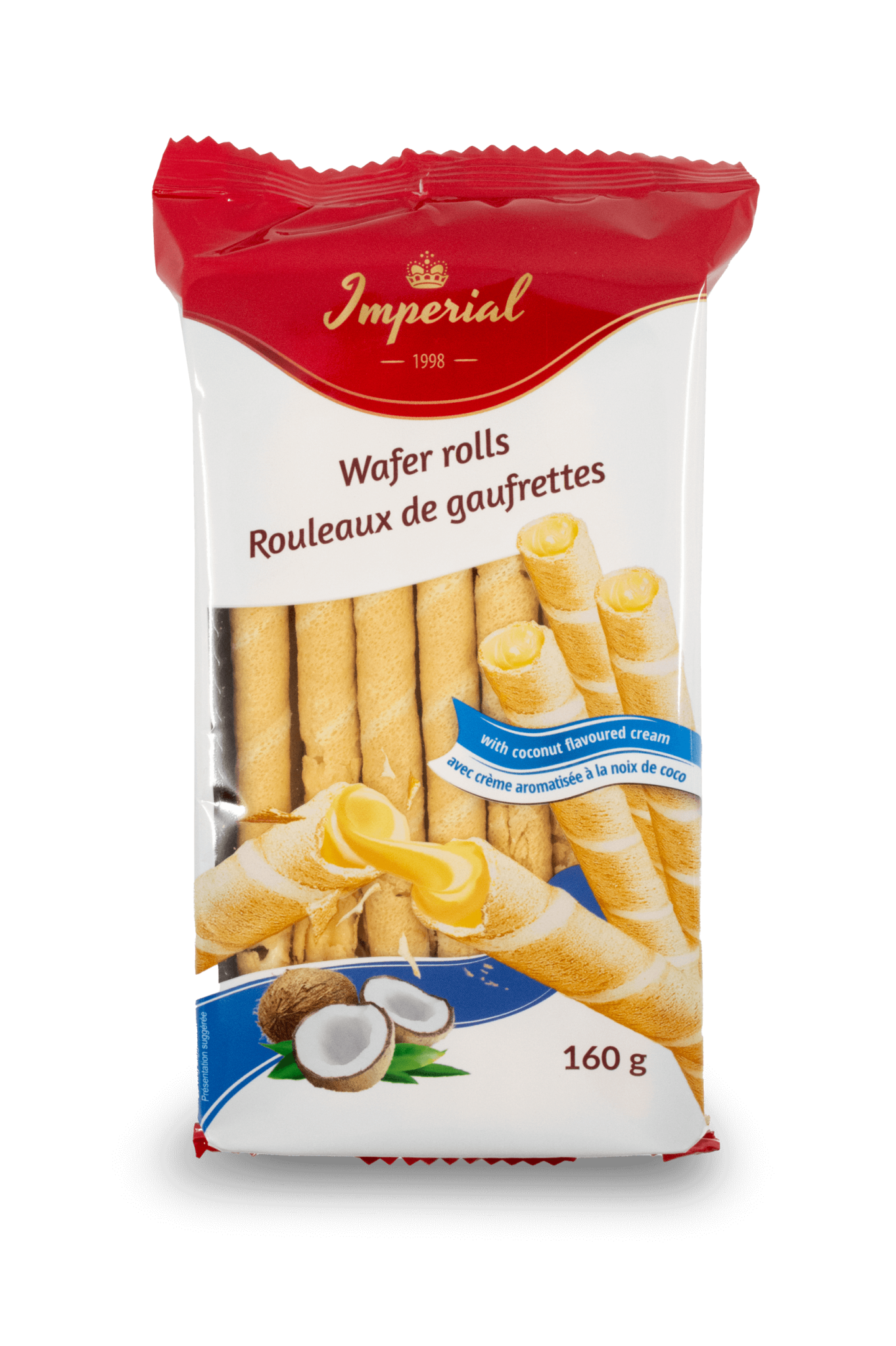 Waffer Rolls Roland Imperial Wafer Rolls with Coconut 160g – The Dutch Shop