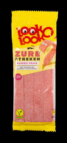 Look-O-Look Sour Mats - Strawberry 110g