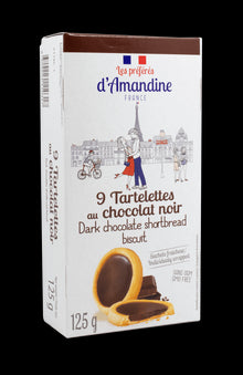 D'Amandine Dark Chocolate Shortbread Cookies 125g