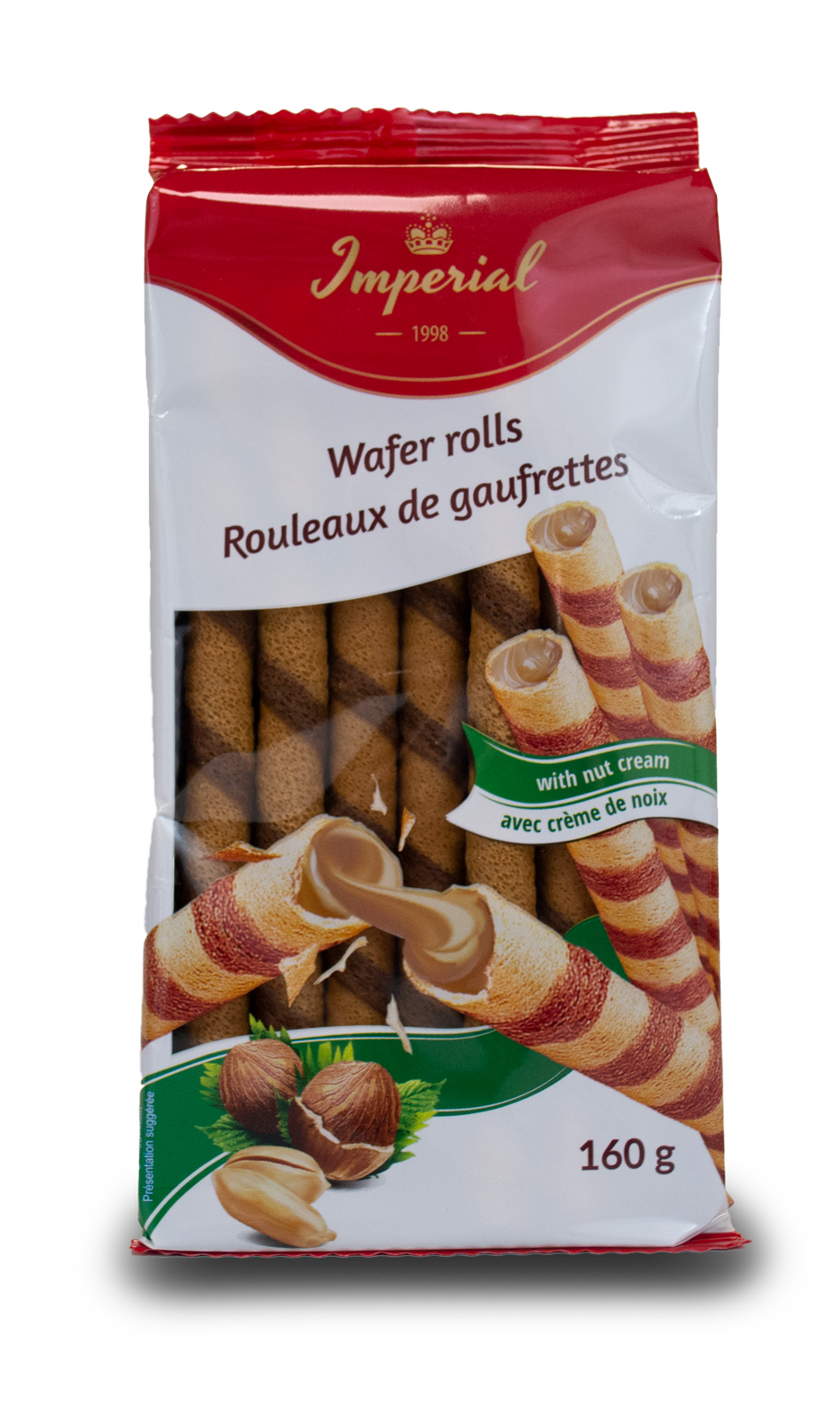 Waffer Rolls Roland Imperial Wafer Rolls with Hazelnut 160g – The Dutch Shop