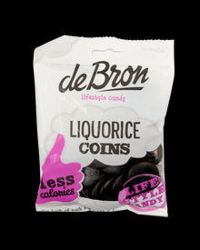 De Bron Sugar Free Liquorice Coins  100g